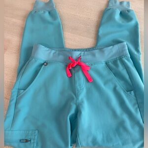 Figs Neon Blue Zamora Size XS